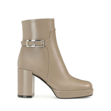 Booties Grey Mid heel: 75mm, sr Nora - Booties Taupe 2