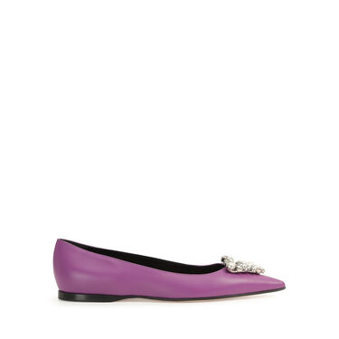 Ballerinas violet Flat: 10mm, sr Godiva Precious - Ballerinas Buganvilia 2