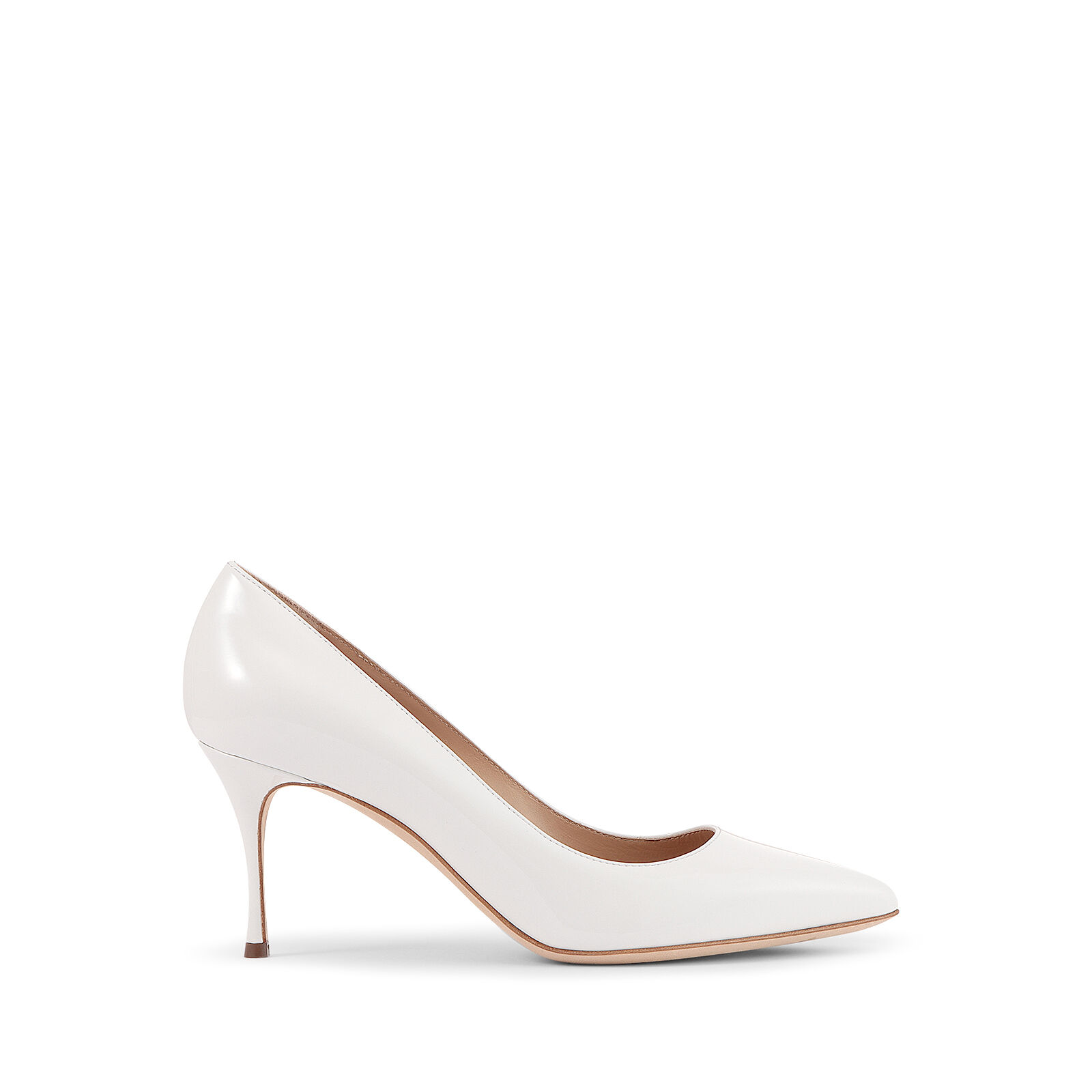 Escarpins Blanc Hauteur du talon 75mm Godiva Pumps White Sergio Rossi