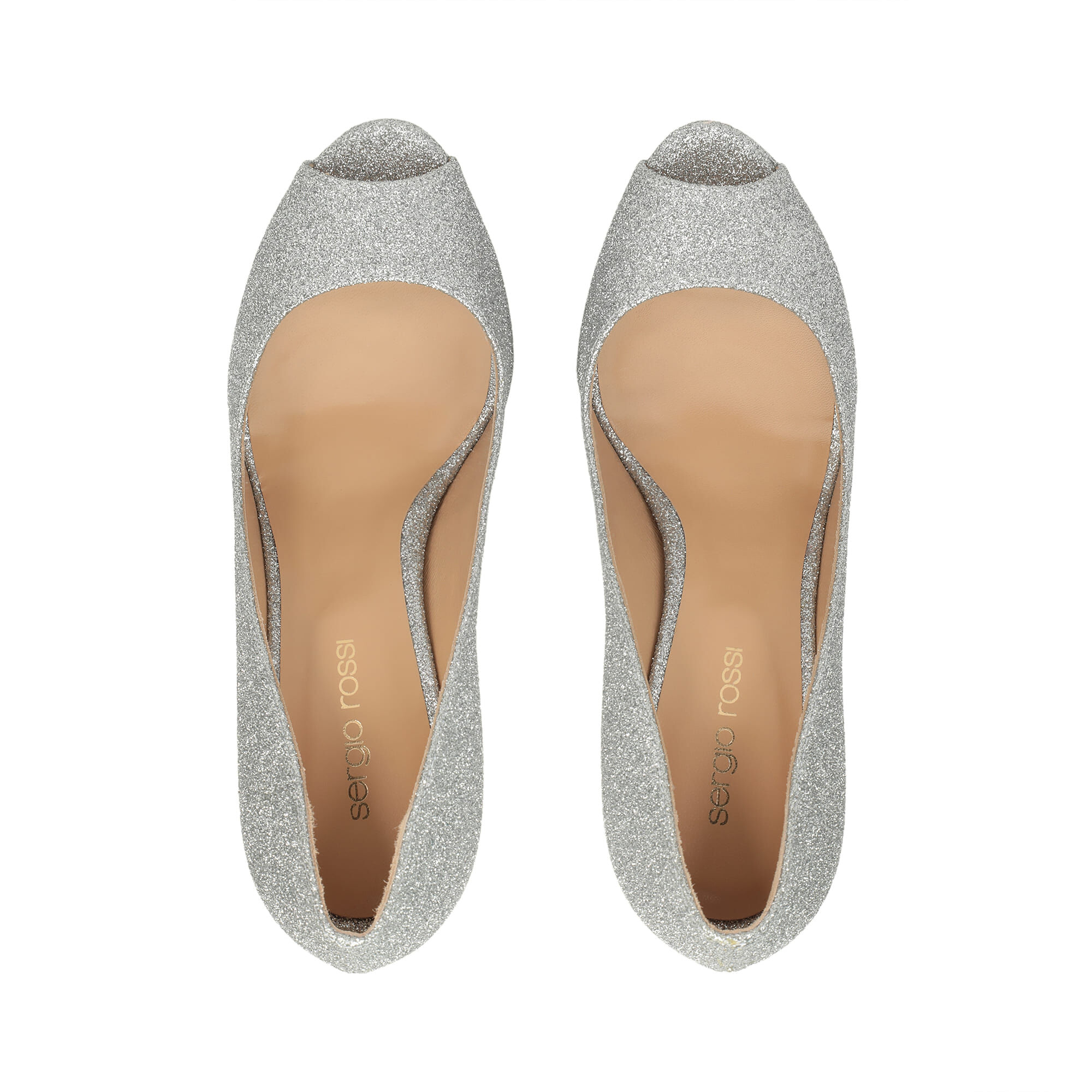 Wide fit silver peep toe shoes clearance