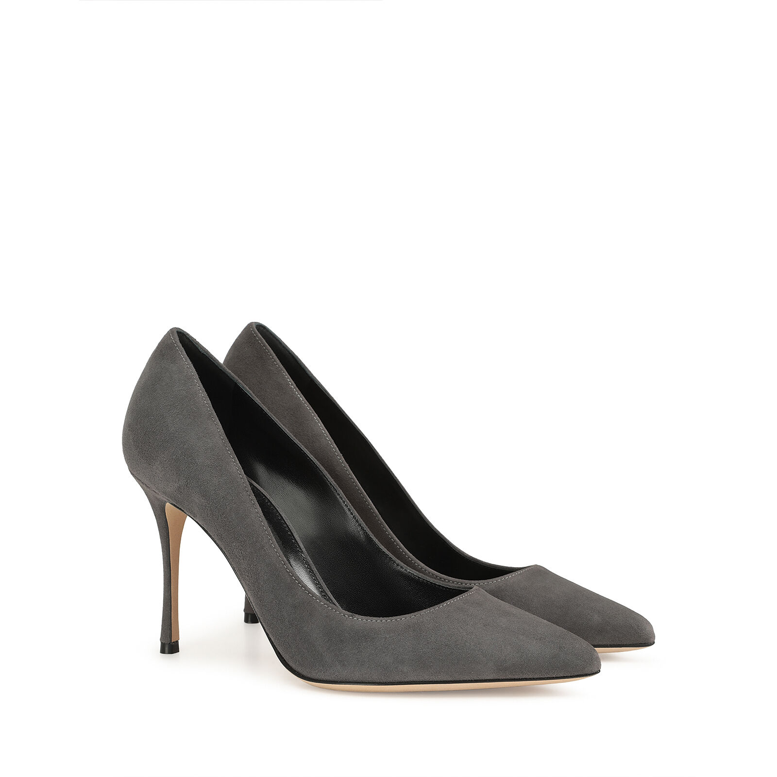 Pumps Grey High heel 90mm Godiva Sergio Rossi