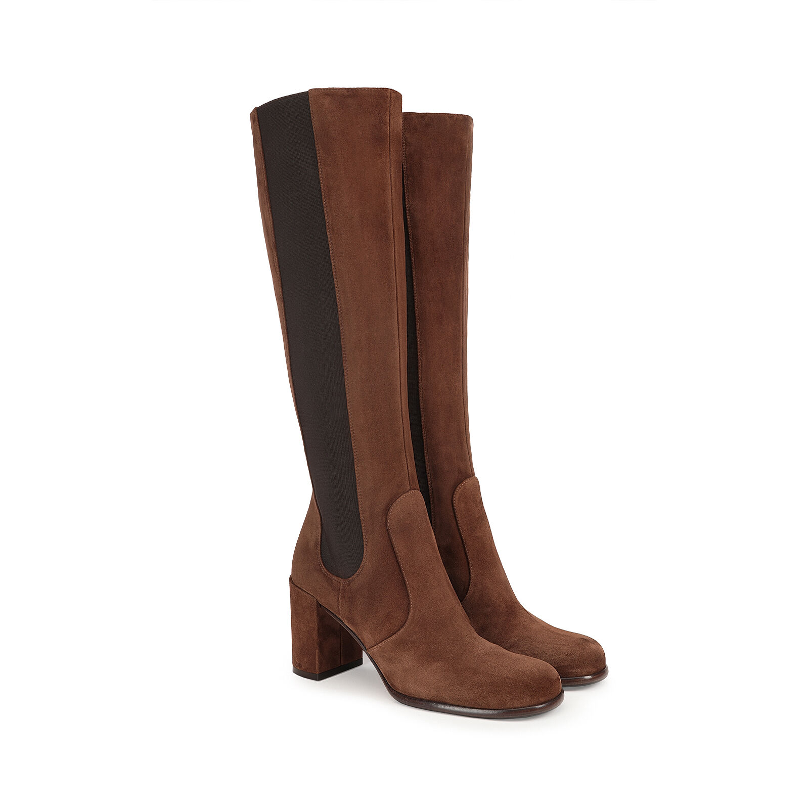 Boots Brown Mid heel 75mm sr Aden Sergio Rossi