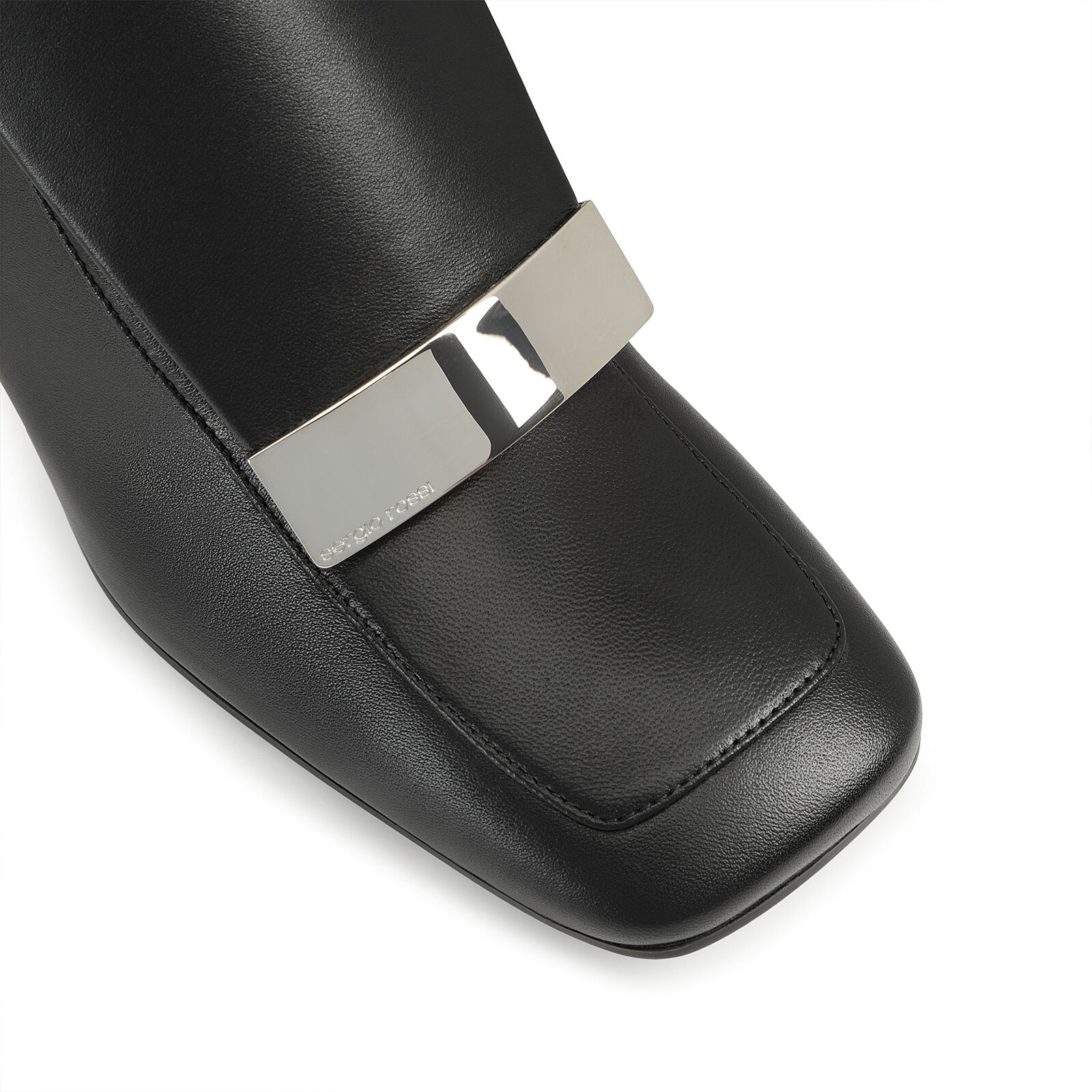 ブーツ ブラック ミッドヒール: 60mm, sr1 - Boots Black