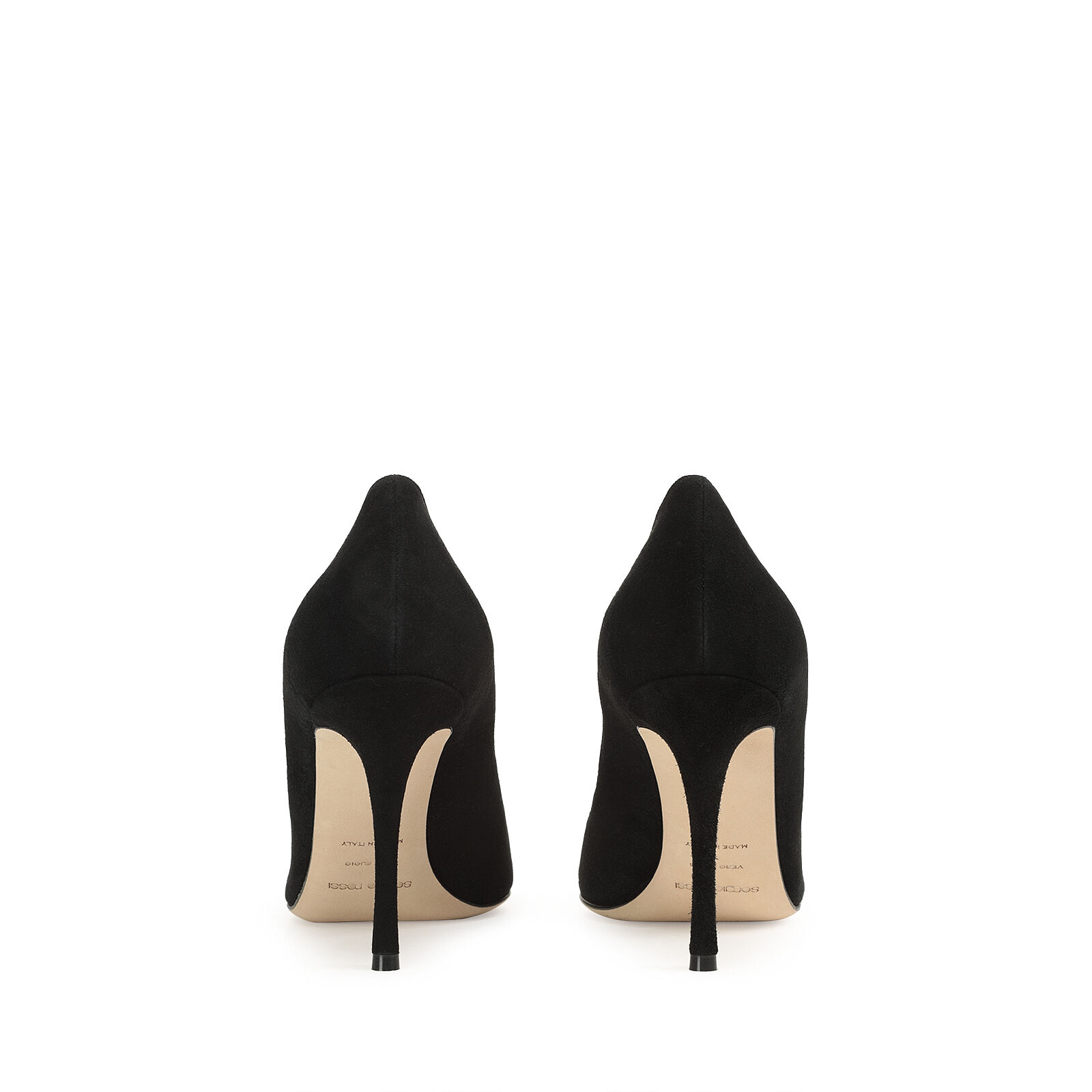 Sergio rossi black suede pumps best sale