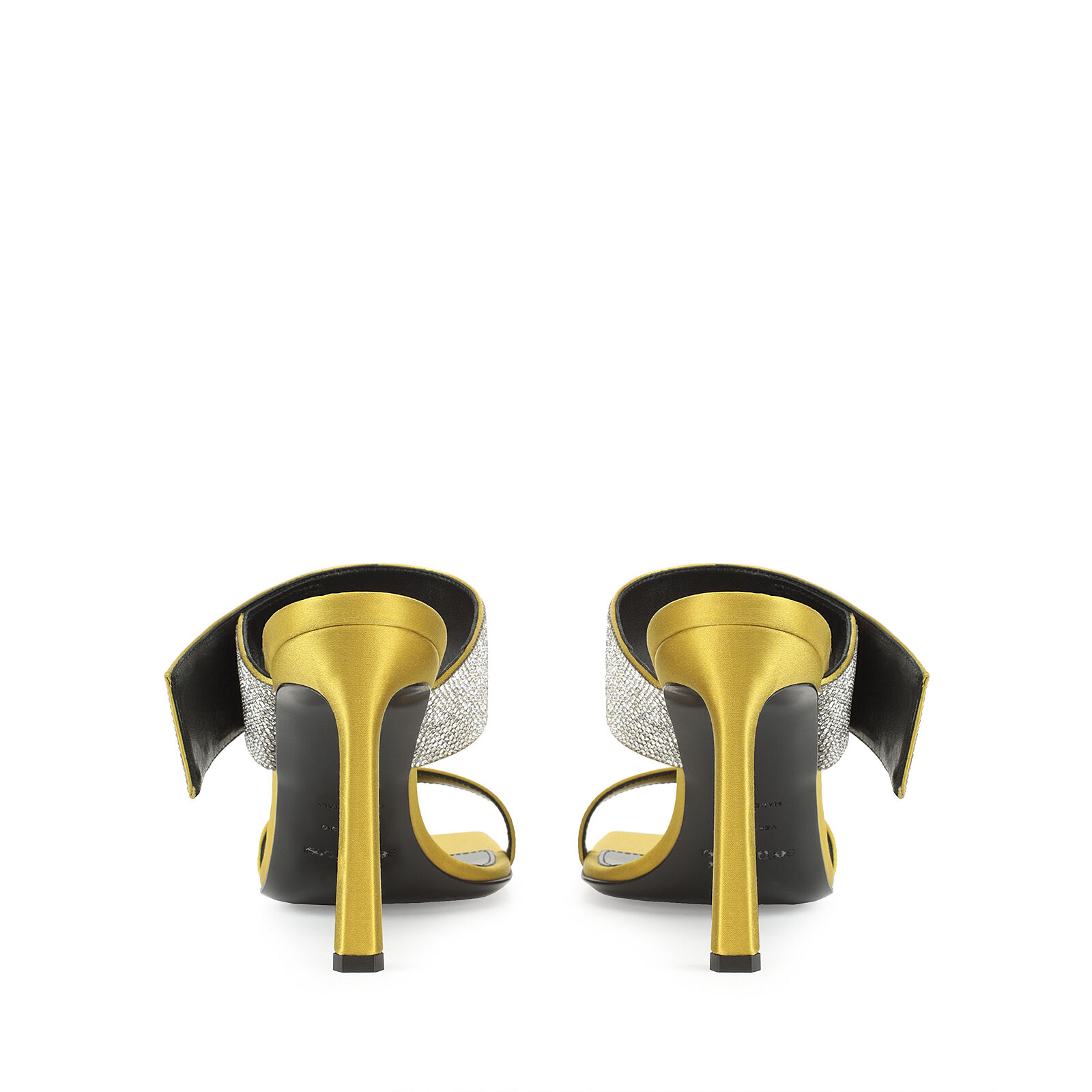 サンダル・ミュール Sergio Rossi SR Paris Sandal Chartreuse with Strass 90mm Sandals Green High heel: 95mm, sr Paris | Sergio Rossi