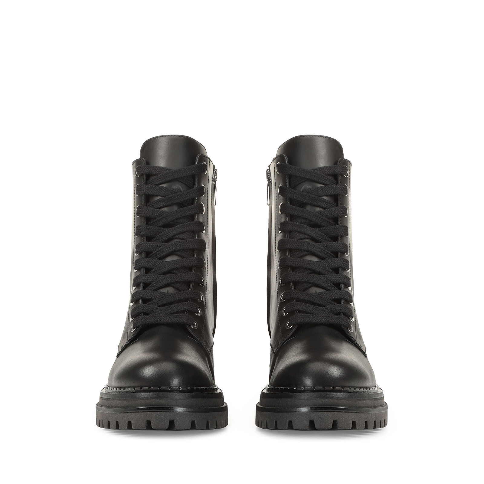 Booties Black Low heel 15mm Biker Prince Black Sergio Rossi