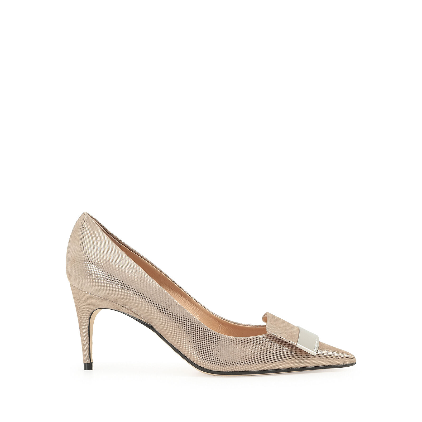 Decollete marrone tacco medio best sale
