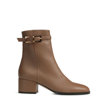 Bottines beige Petit talon: 45mm, sr Nora - Booties Noisette 2