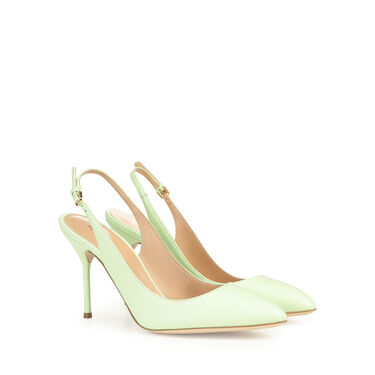 Slingbacks Verde Tacco basso: 90mm, Chichi - Slingbacks Apple 2