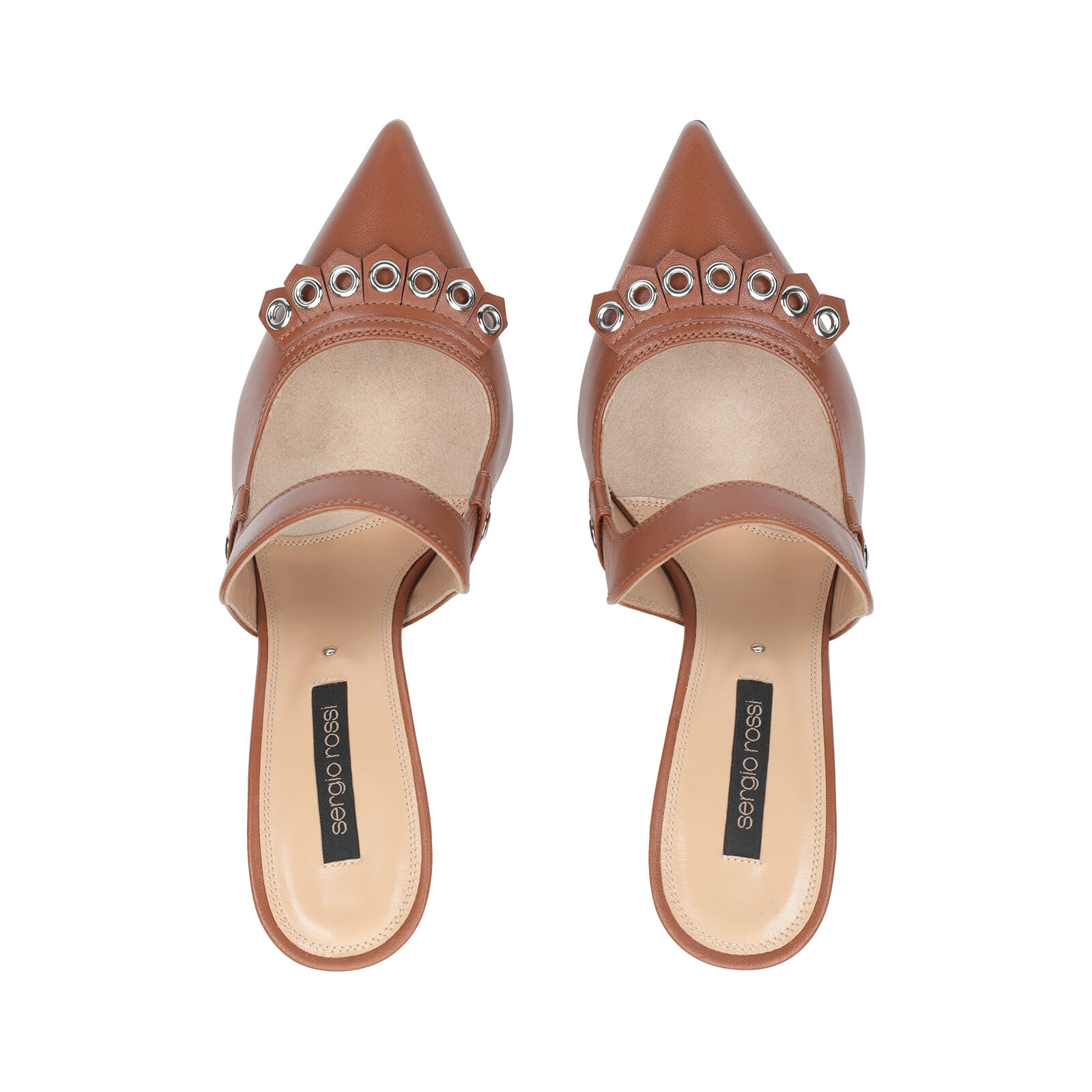 セルジオロッシ☆2色 Grazie Mule 90mm Brown Heel height: 90mm, Grazie Sergio | Sergio Rossi