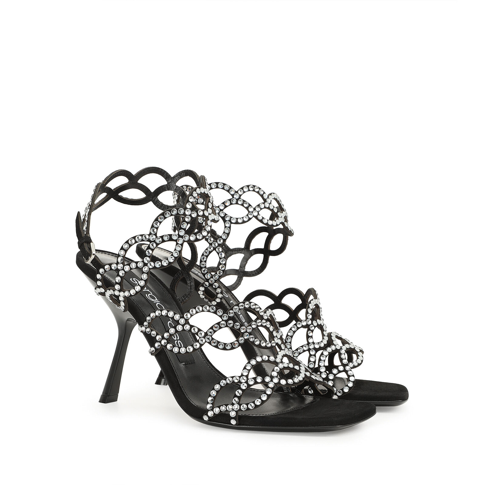 Sandals Black High heel 100mm sr Mermaid Sandals Black Sergio Rossi