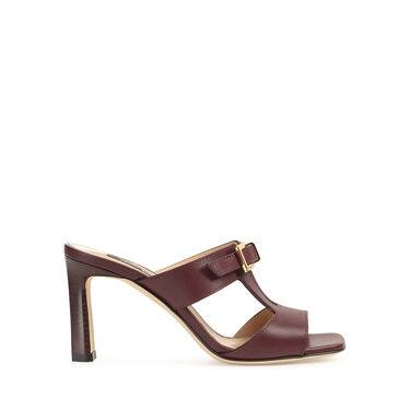 Sandals Red High heel: 80mm, sr Nora - Sandals Wine 2