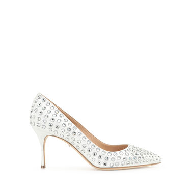 Pumps Weiss Mittlere Absätze: 75mm, Godiva Bridal - Pumps White 2