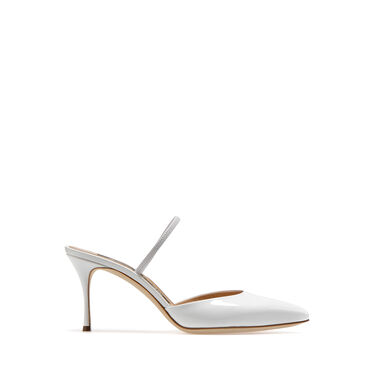 Slingbacks Bianco Tacco medio: 75mm, Godiva - Slingbacks Bianco 2