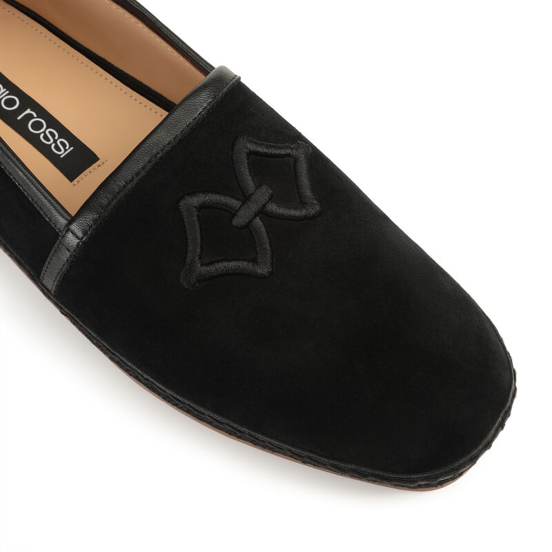 sr Sea Scale Embroidery - Loafers Black