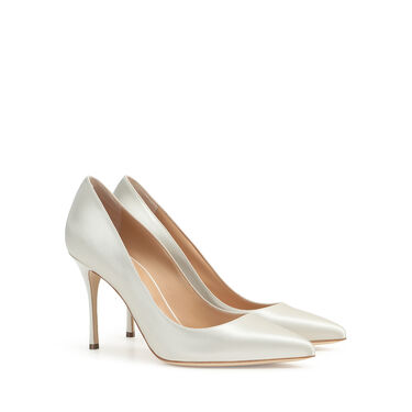 Pumps White High heel: 90mm, Godiva Bridal - Pumps Champagne 2