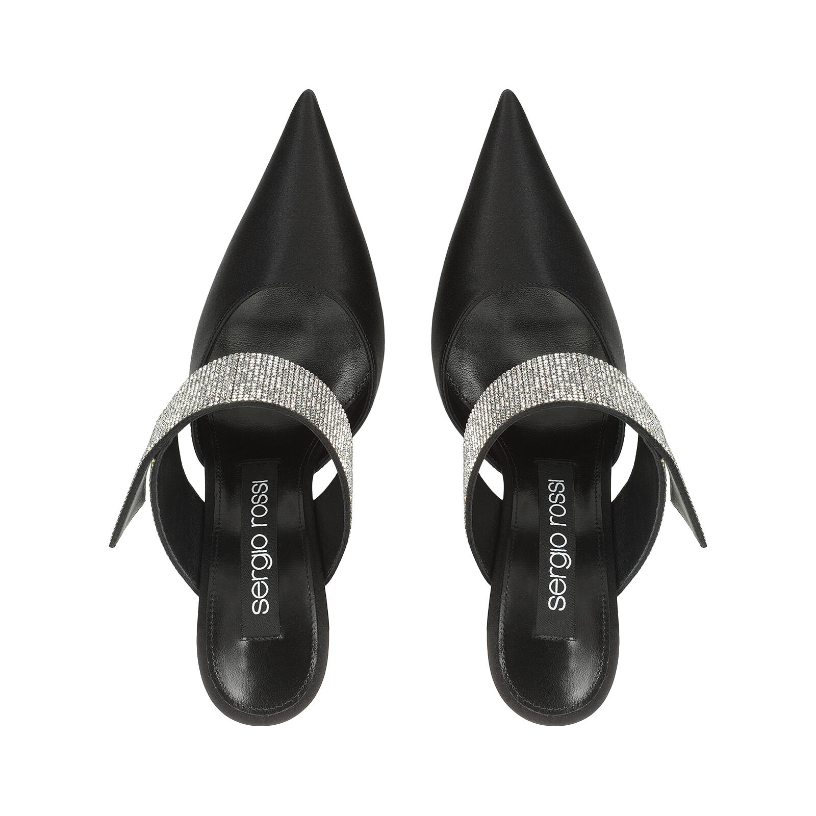 Mules Black High heel 95mm sr Paris Mules Black Sergio Rossi