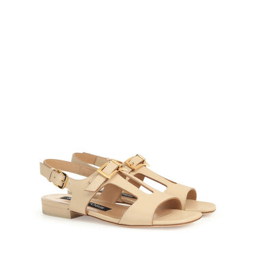 Flat sandals White Low heel: 15mm, sr Nora - Flat sandals Chalk 2