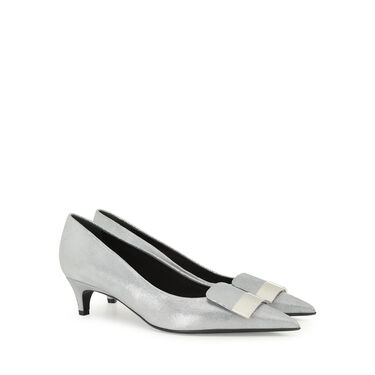 Pumps Grey Low heel: 45mm, sr1 - Pumps Acciaio 2