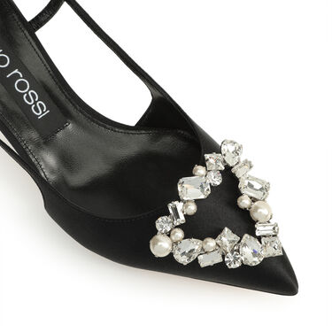 sr Godiva Precious - Slingbacks Black, 4