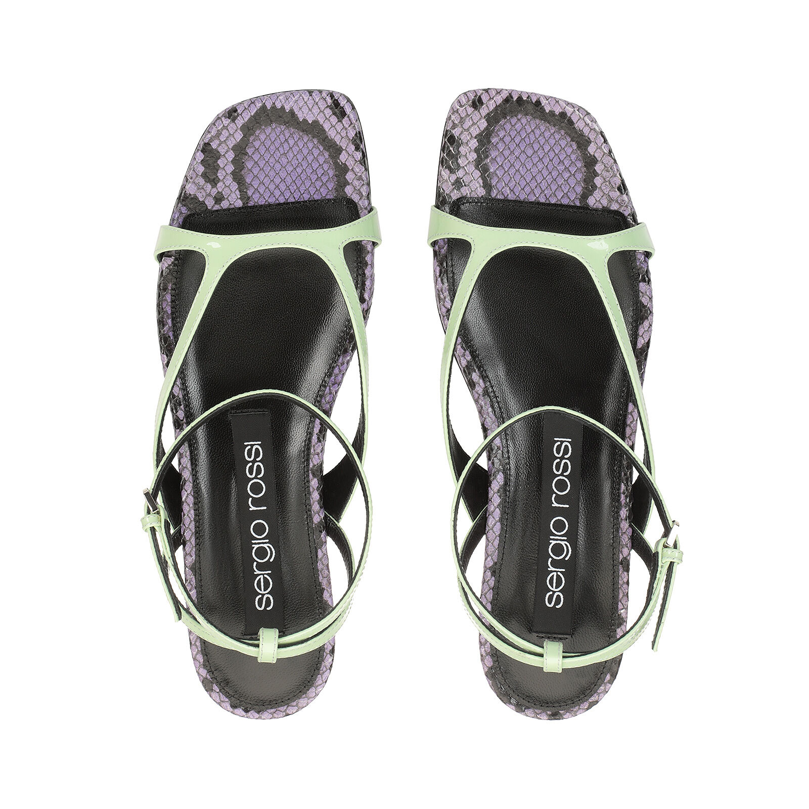 Sandals Black Heel height: 15mm, sr Prince | Sergio Rossi