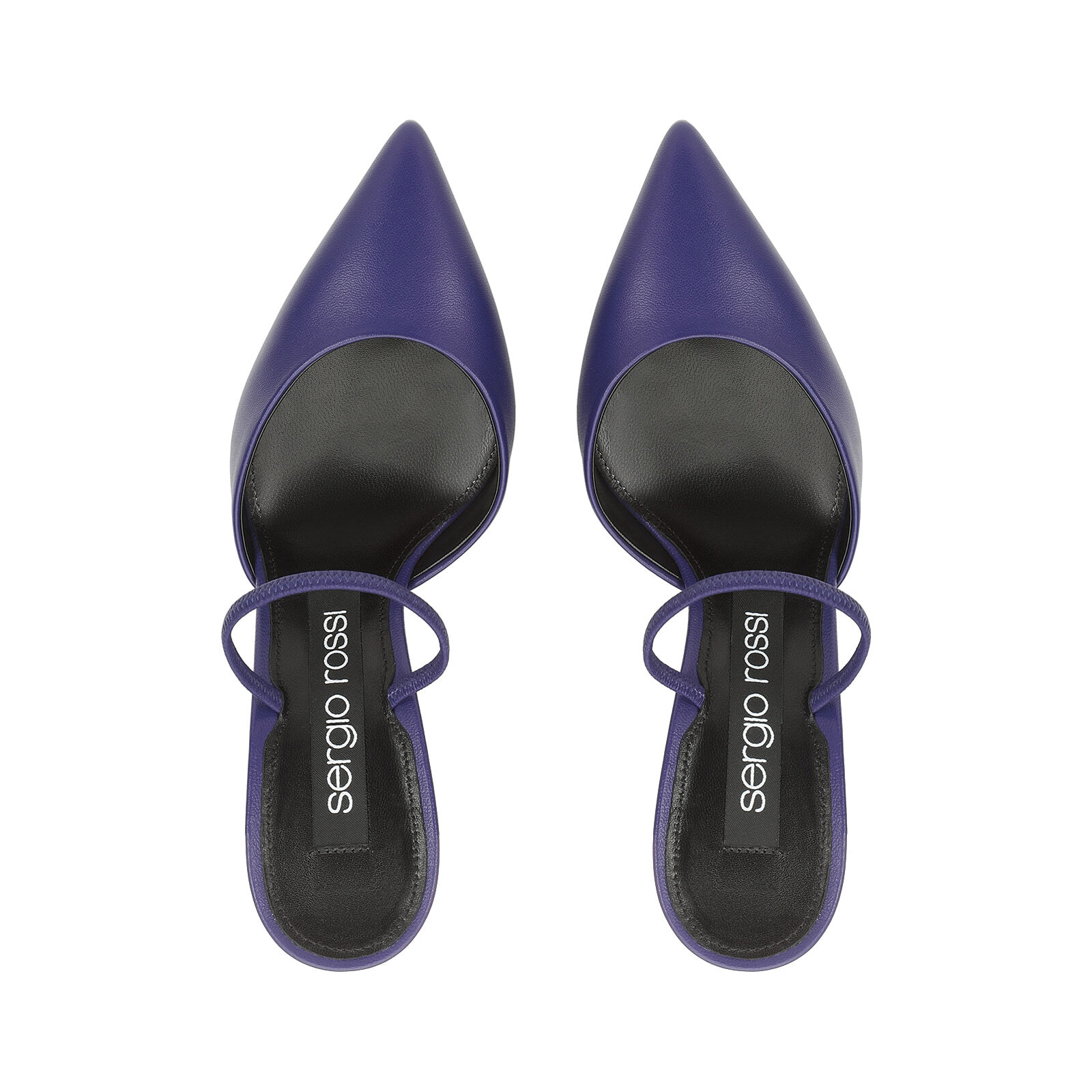 Slingbacks violet Mid heel 75mm Godiva Slingbacks Iris Sergio Rossi