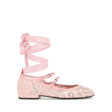 Ballerinas Pink Low heel: 15mm, SI ROSSI - Ballerinas Light Rose 2