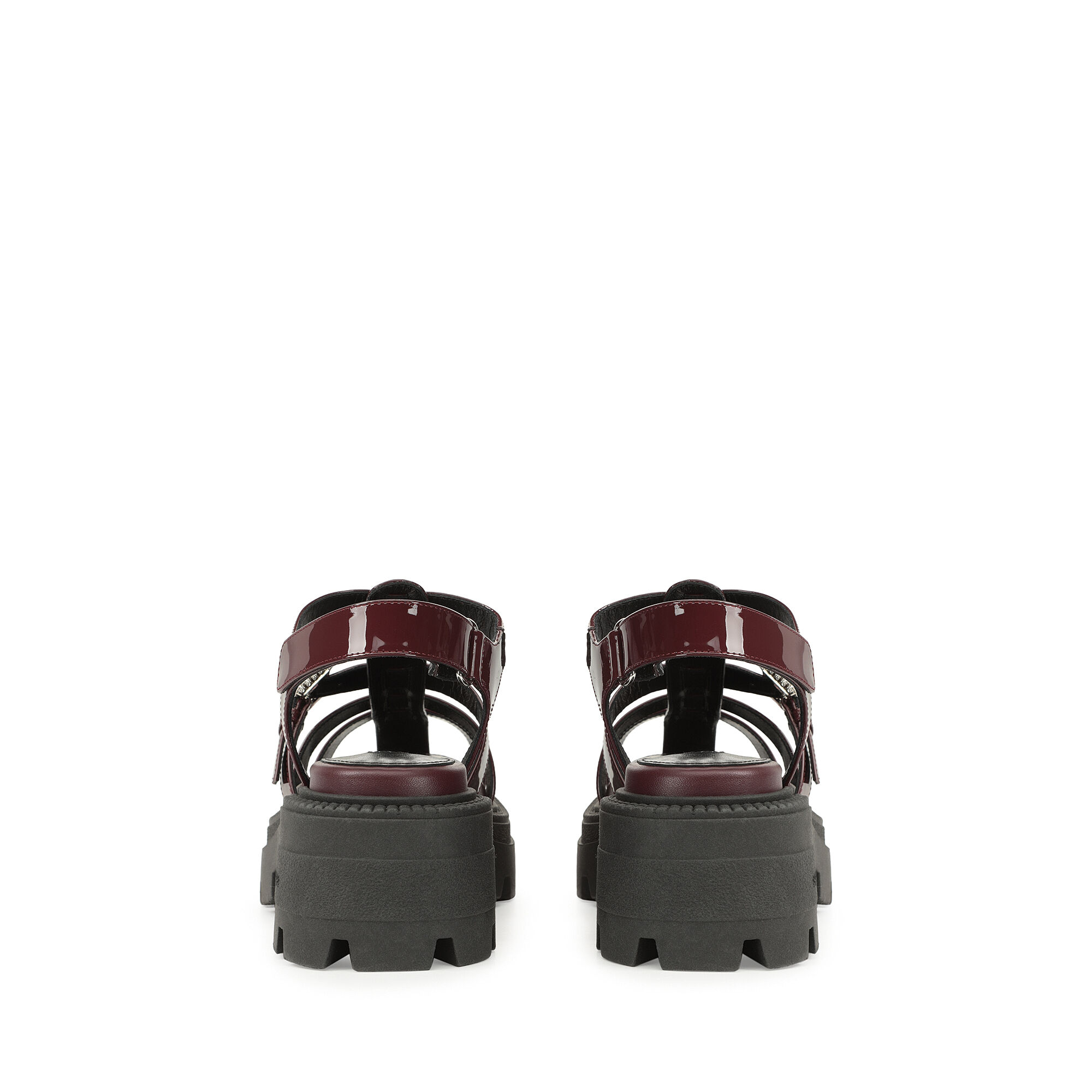 サンダル レッド ローヒール: 25mm, sr Twenty Buckle - Sandals サンダル レッド ローヒール: 25mm, sr Twenty Buckle - Sandals