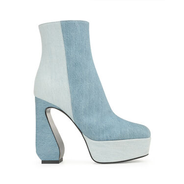 Booties Blue High heel: 85mm, SI ROSSI - Booties Blue 2