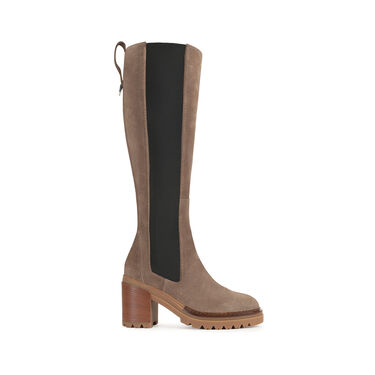 Boots beige Mid heel: 55mm, sr Joan - Boots Noisette 2