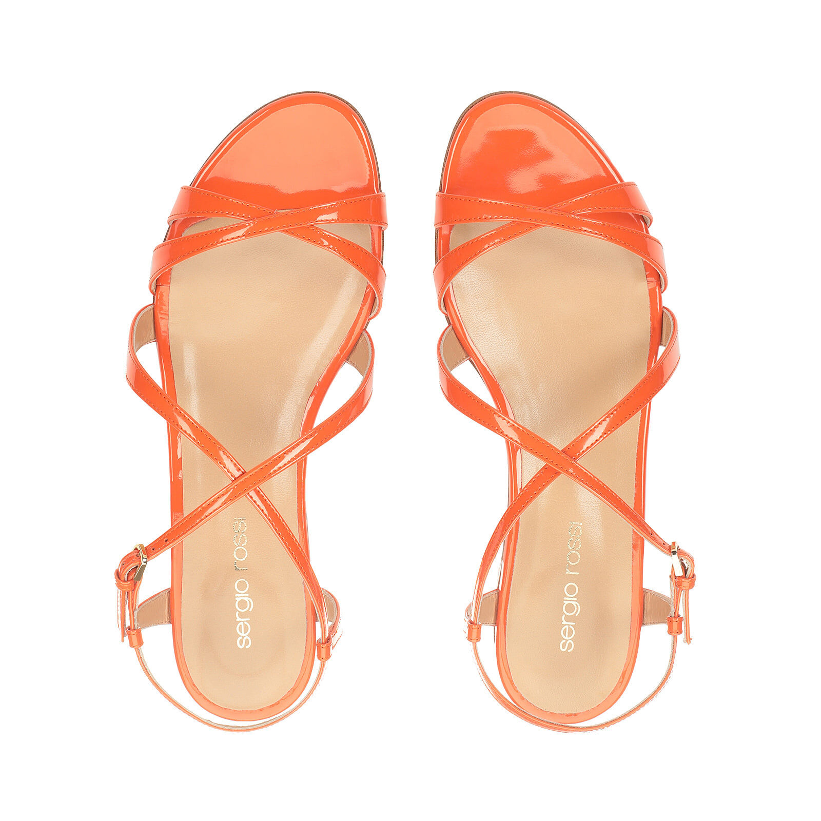 Sandals orange Low heel 10mm Bon ton Sandals Mandarine Sergio Rossi