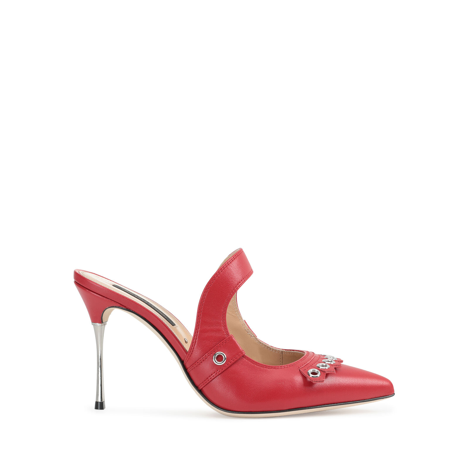 セルジオロッシ☆2色 Grazie Mule 90mm Red Heel height: 90mm, Grazie Sergio | Sergio Rossi