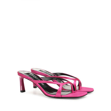Sandals Pink Mid heel: 60mm, sr Aracne  - Sandals Magenta 2