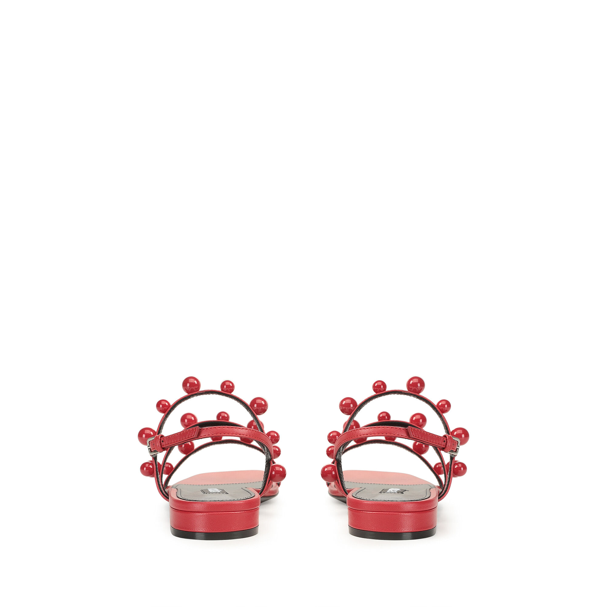 Sandals Red Low heel 15mm sr Chupetas Sandals Carminio