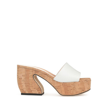 Sandals White Heel height: 45mm, SI ROSSI  - Sandals White 2