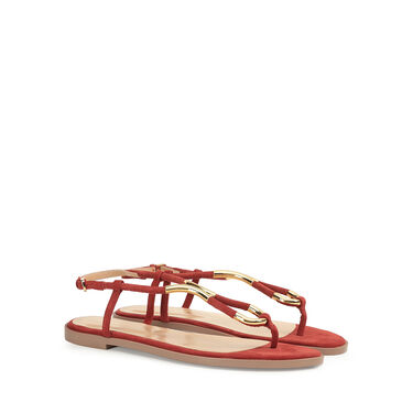 Sandals Yellow Flat: 5mm, Twist  - Sandals Tangerine 2