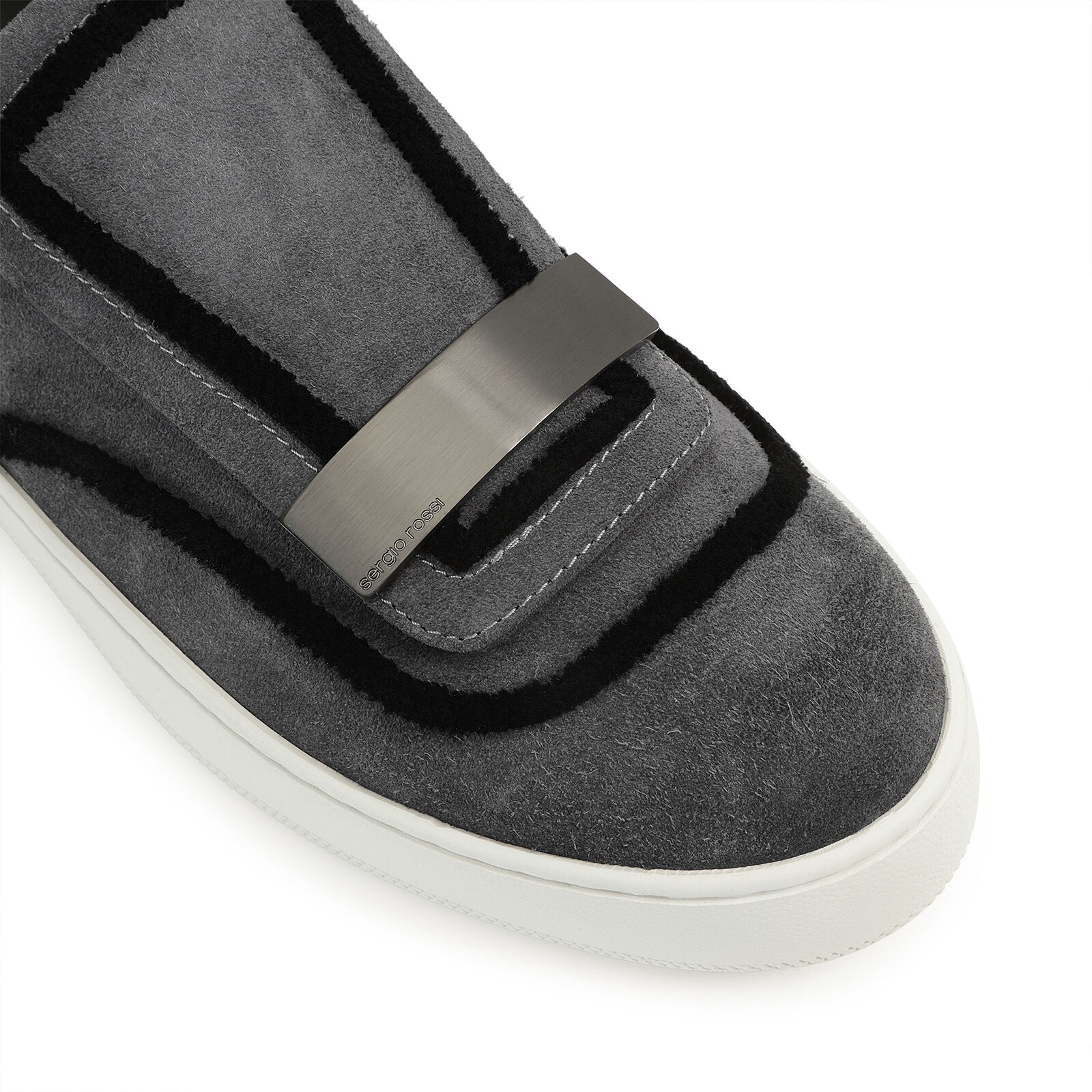 Sneakers Grey Flat: 0mm, sr1 Addict | Sergio Rossi