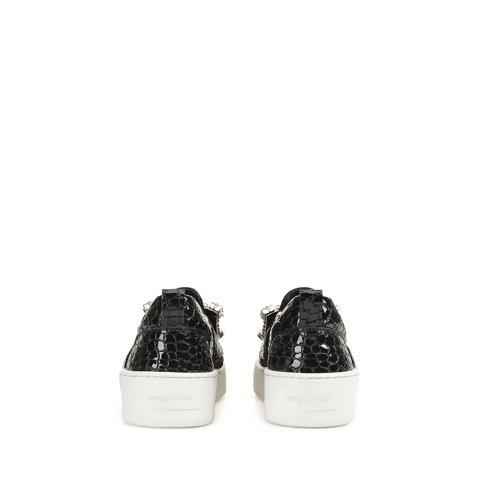 Black snakeskin sneakers hot sale