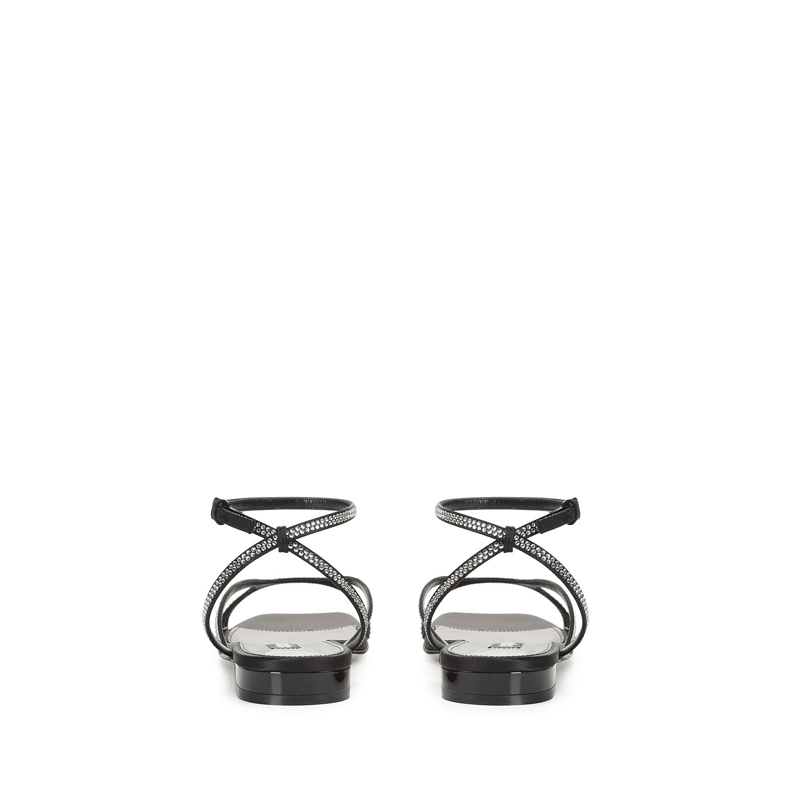 Sandals Black Low heel: 15mm, sr Aracne | Sergio Rossi