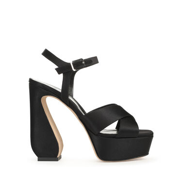 Sandales Noir Talon haut: 90mm, SI ROSSI  - Sandals Black 2