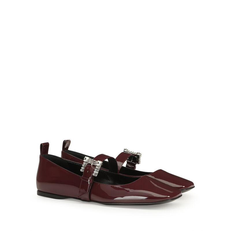 sr Twenty Buckle - Ballerinas Wine