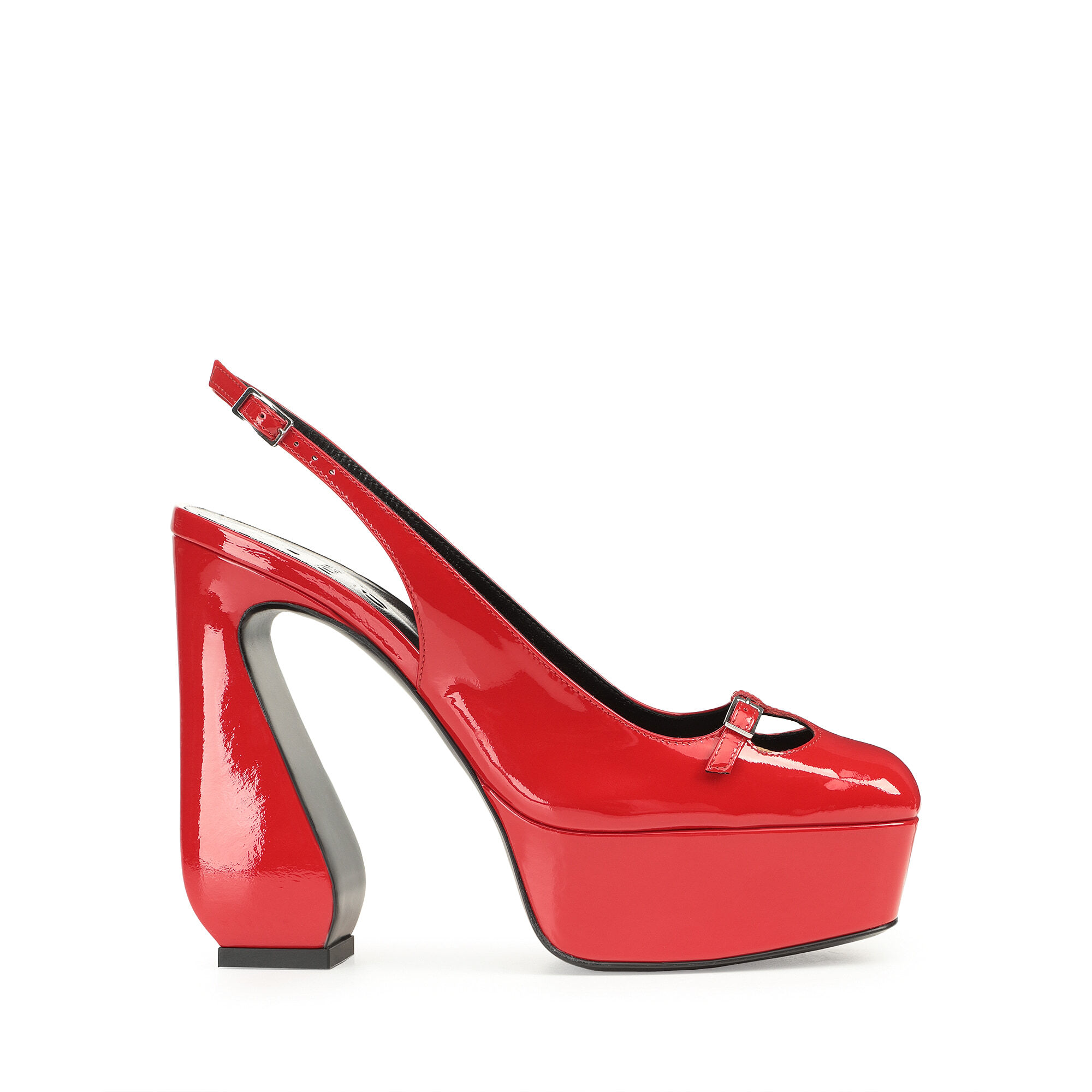 スリングバック レッド ハイヒール: 85mm, SI ROSSI - Slingbacks Carminio | Sergio Rossi