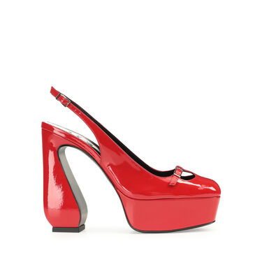 Slingbacks Red High heel: 85mm, SI ROSSI - Slingbacks Carminio 2