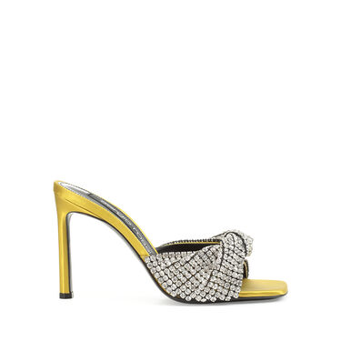 Sandals Yellow High heel: 95mm, sr Evangelie - Sandals Chartreuse 2