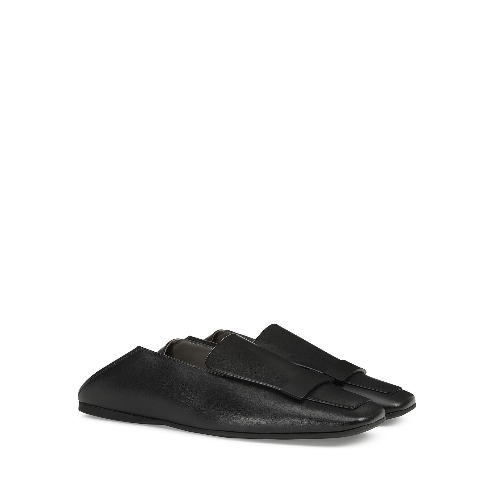 Slippers Black Flat: 5mm, sr1 - Slippers Black | Sergio Rossi
