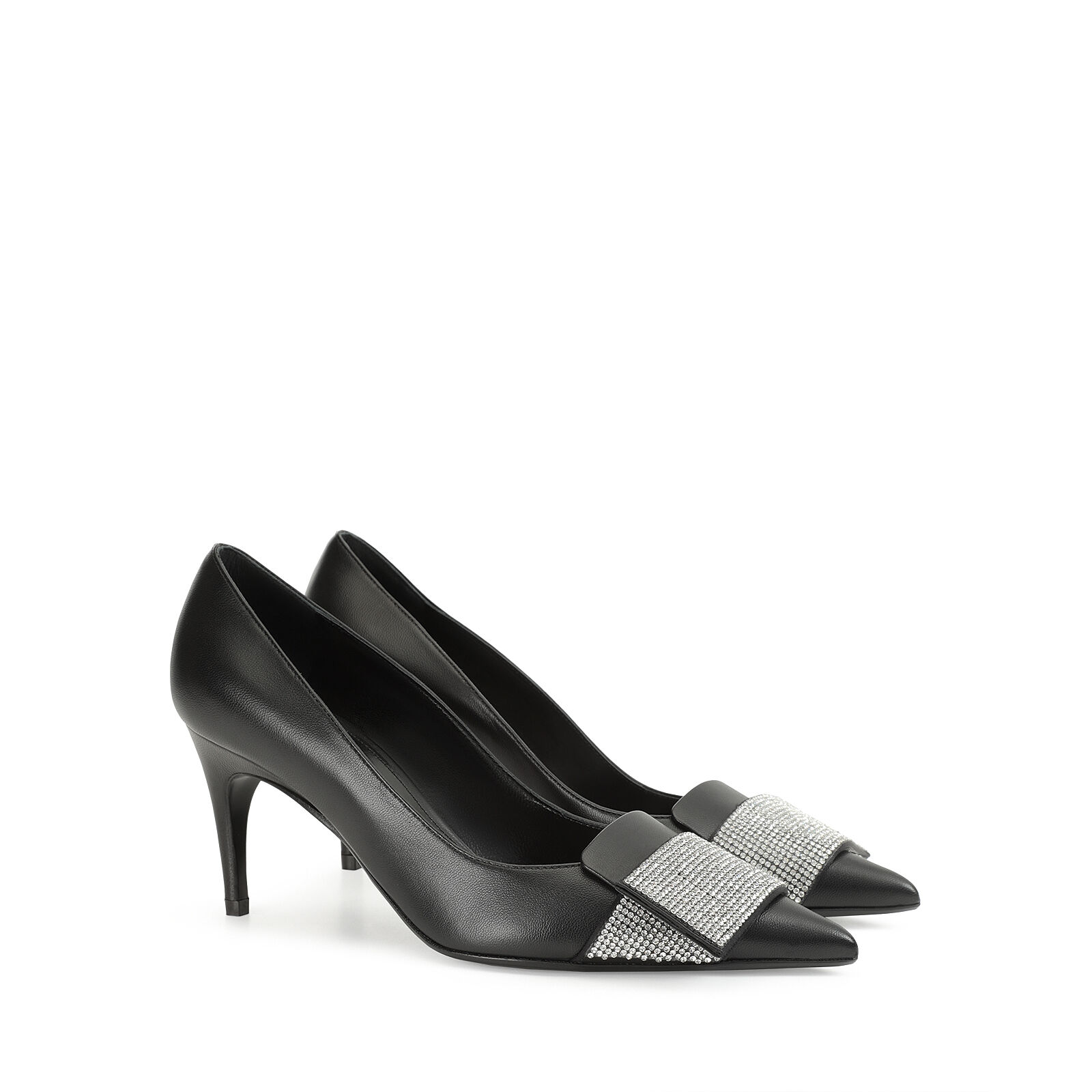 Escarpin noir best sale talon moyen