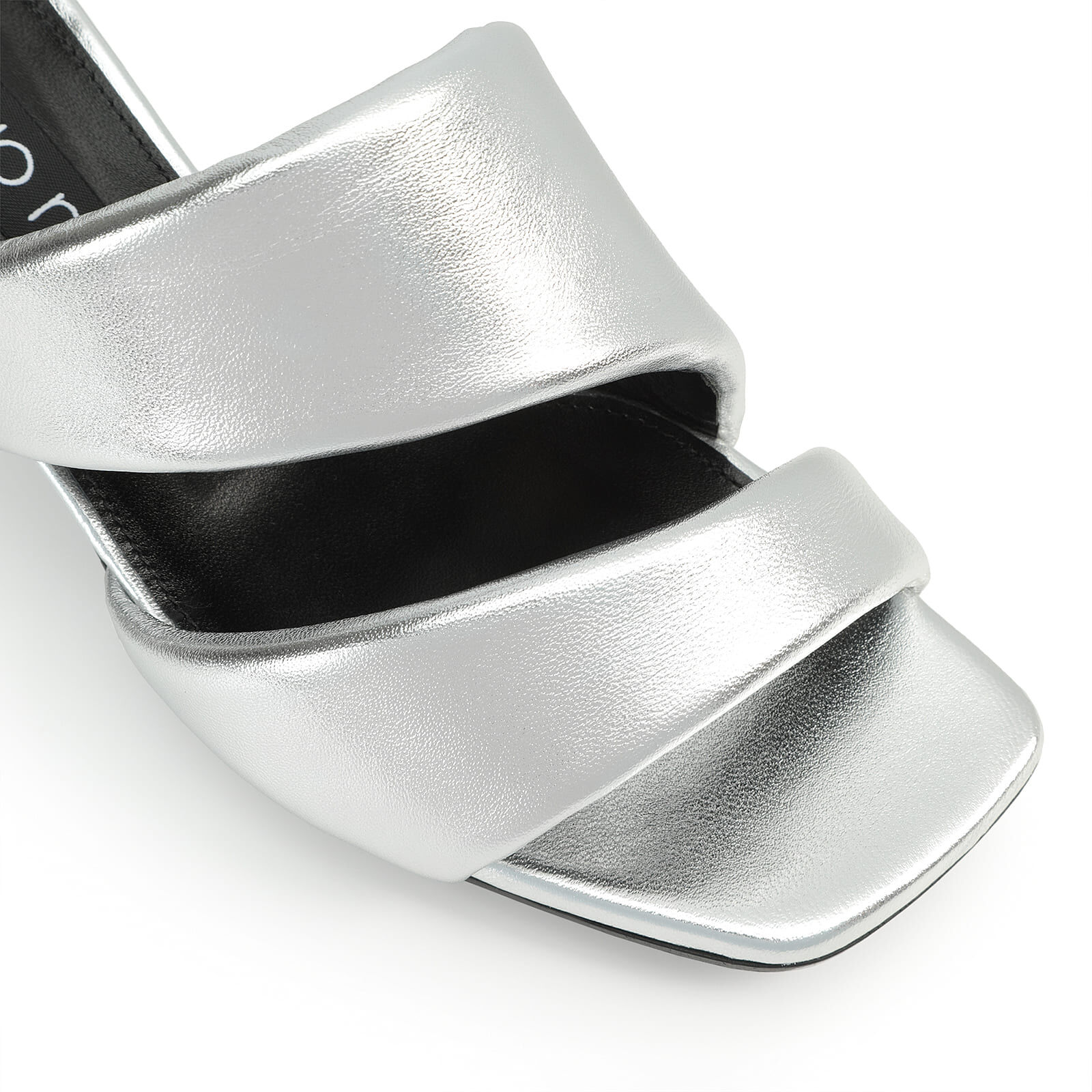 Sandals Grey Low heel 45mm sr Spongy Sandals Argento Sergio Rossi