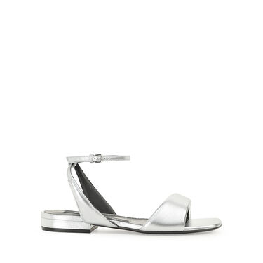 Sandals Grey Low heel: 15mm, sr Spongy - Sandals Argento 2