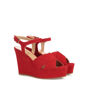 Wedges Red Mid heel: 75mm, sr Pantelleria  - Wedges Lacca 2