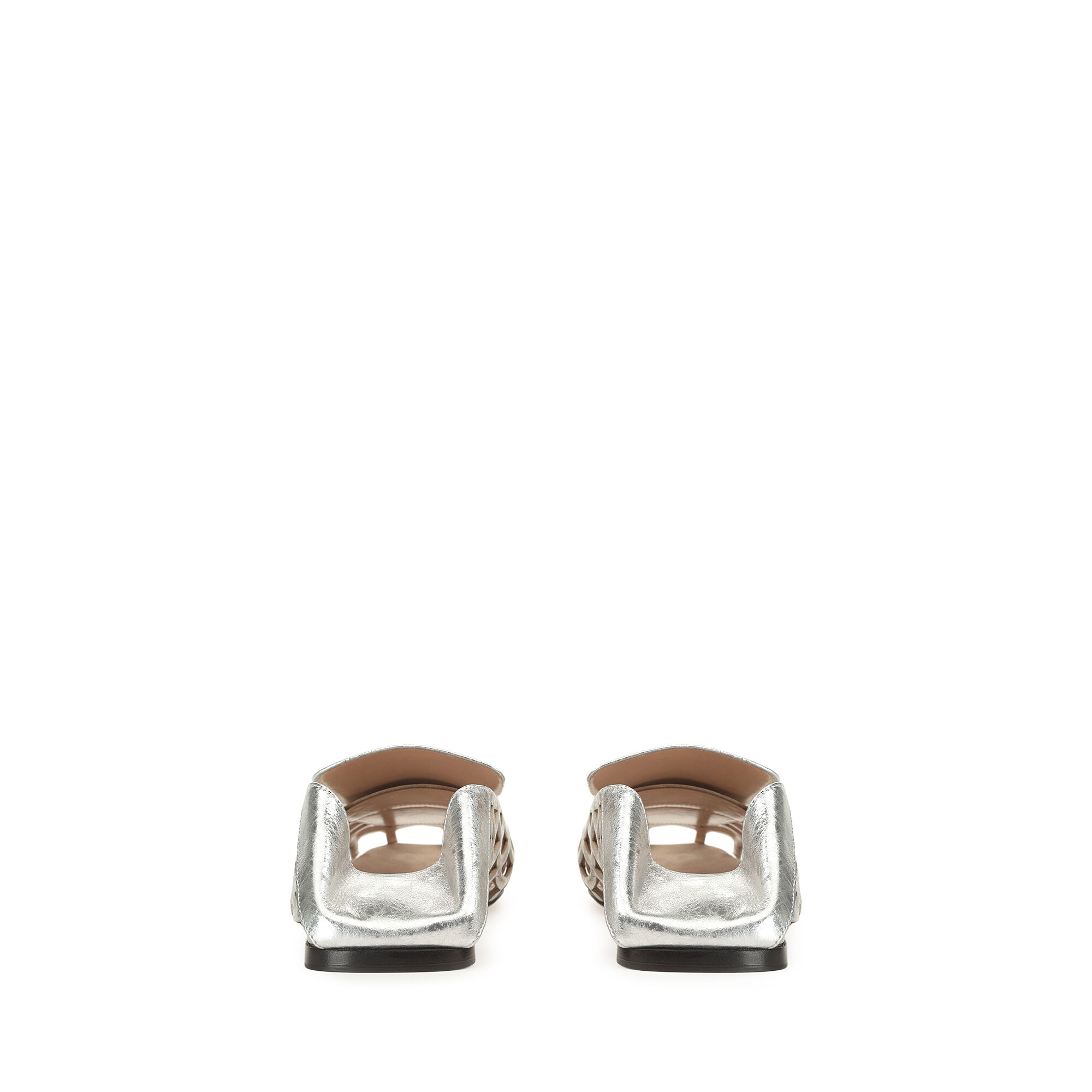 【直営店】sr1 Mermaid - Slippers Silver スリッパ Mokassin Grau ohne Ferse: 5mm, sr1 Mermaid - Slippers Silver